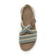 thumbnail image 3 of Sandalias Tejido Bohemio Correa Ajuste para Mujeres La Playa Verano (caqui 41), 3 of 9