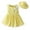 Yellow, variant on LYMAYTER Kids Baby Girls Plaid Sleeveless Dresses Newborn Summer Sweet Princess Dress with Sun Hat 2PCS 13 Months-5 Years