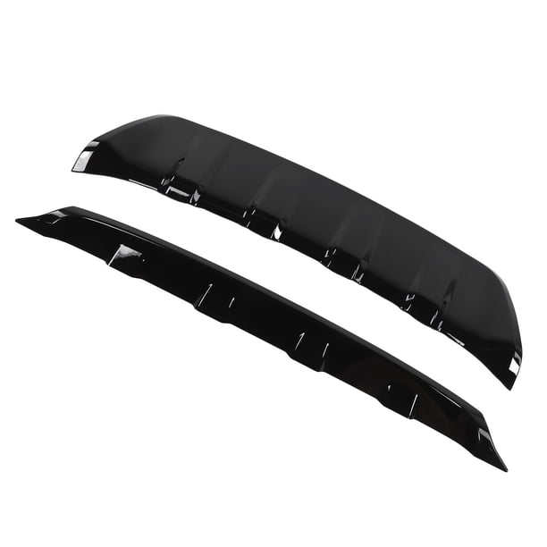 Protector de cubierta embellecedora de placa de deslizamiento de parachoques delantero y trasero para Land Rover Discovery Sport 2019-2020,Placa de deslizamiento de parachoques Protector de parachoque Higoodz Accesorio de coche