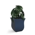 thumbnail image 3 of Mayne Valencia 16" x 16" x 18" Square Neptune Blue Plastic Planter, 3 of 11