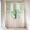 Green, variant on Crushed Sheer Curtains 2 Panels Set 40"W x 78"L | Floral Printed Design Light Filtering Window Drapes with Rod Pocket for Living Room. Green