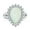 White, variant on Bling Jewelry Womens Big Halo Pear Shape Statement 10CT Created White Opal Ring