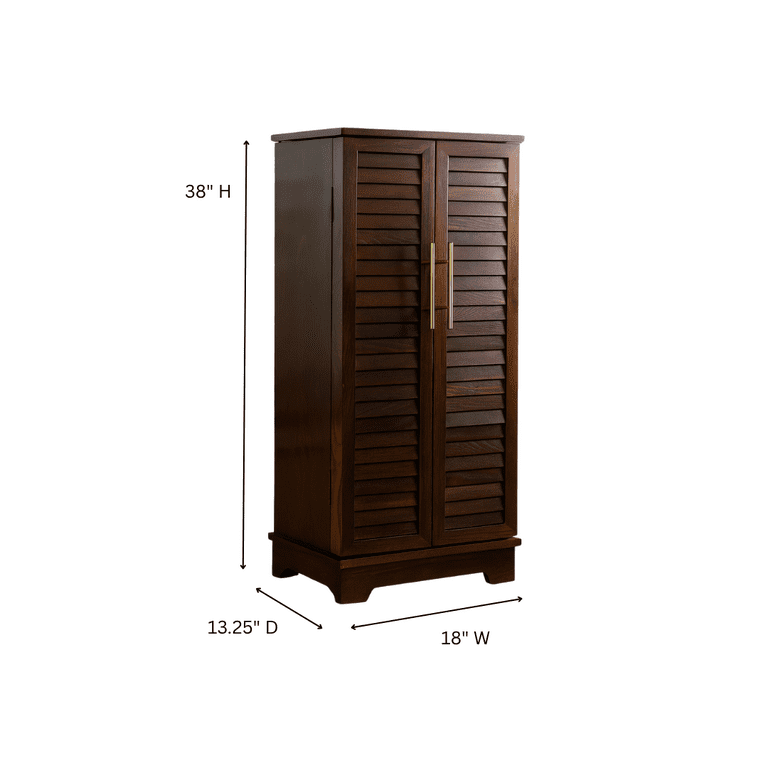 Hives & Honey Port Elegant Chocolate Jewelry Armoire: Freestanding