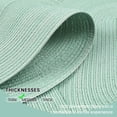 thumbnail image 6 of Hakochia 6-pack Washable Woven Vinyl Placemats Set, Non-Slip Heat-Resistant Oval Table Mats, 18x12 inches, Easy to Clean Everyday Meals, misty green, 6 of 7