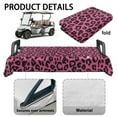 thumbnail image 6 of Yuyamidu Pink Leopard Print Golf Cart Seat Covers Fluffy Golf Cart Seat Towel Blanket Fits in More 2 Person Seats Golf Carts Soft Golf Cart Accessories, 6 of 8