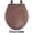 Chocolate Brown, variant on Wood Toilet Seat with Non Slip Grip Tight Bumpers, Standard Heavy Duty Wooden Bathroom Toilet Seat and Lid Set, Burgundy