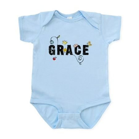 

CafePress - Grace Floral Infant Bodysuit - Baby Light Bodysuit Size Newborn - 24 Months