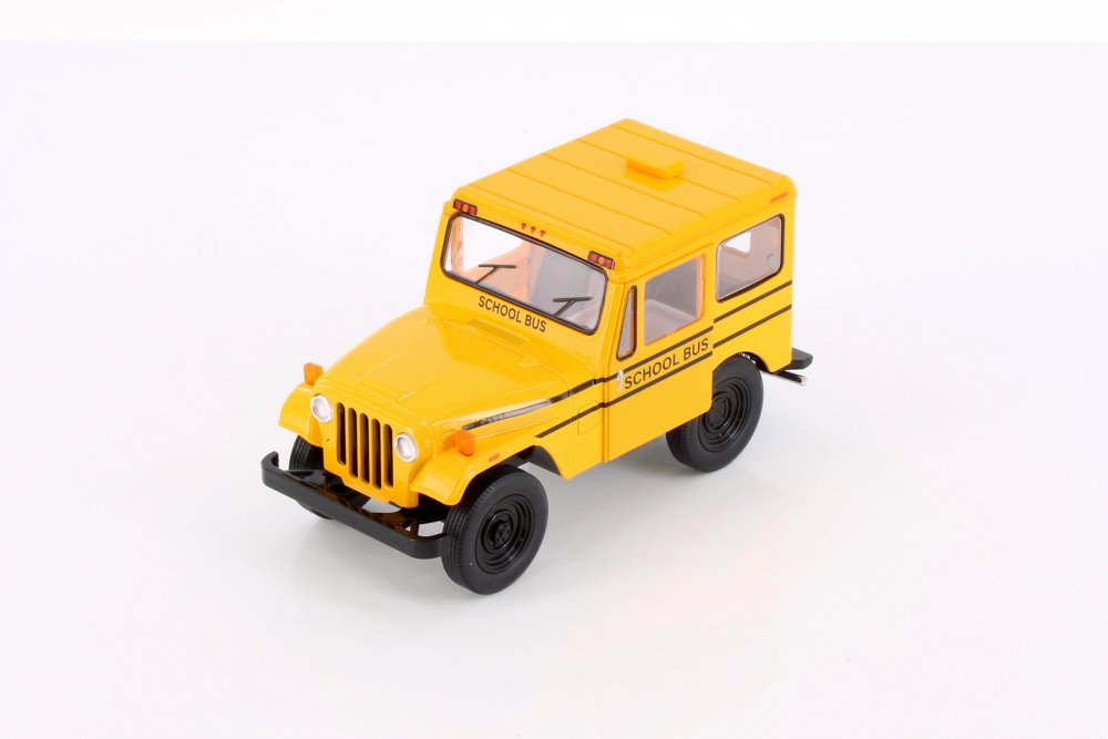 1971 Jeep DJ-5B School Bus, Yellow - Kinsmart 5446D - 1/26 Scale
