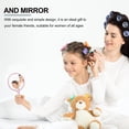 thumbnail image 2 of EeaseCA 5Pcs Handheld Hairdressing Mirror Makeup Mirror with Handle for Bathroom Travel, 2 of 8