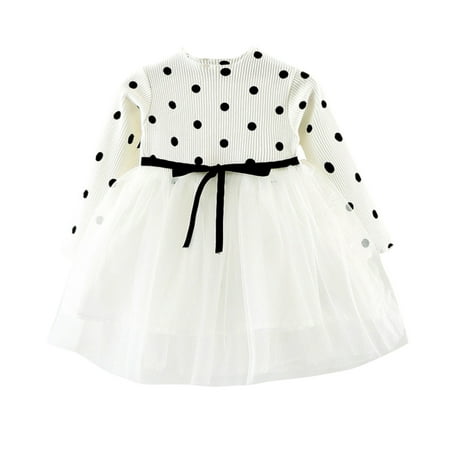 

Girls Dress Baby Girls Lace Princess Dress Long Sleeve Party Pageant Tulle Kids Vintage Dress