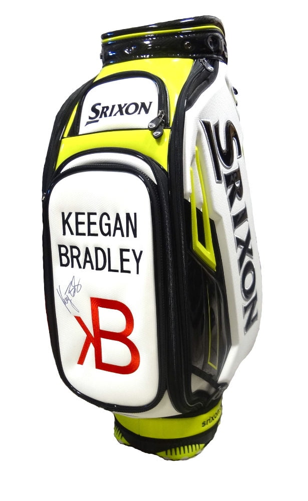 NEW Keegan Bradley Autographed Srixon White/Lime Tour Leather Staff