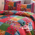 thumbnail image 5 of CHARRYARN Twin Comforter Set-Red Lightweight Patchwork-Spring and Summer Bedspread-Super Soft Quilt （1 Quilt 68*90 , 1 Pillow Shams, Red）, 5 of 7