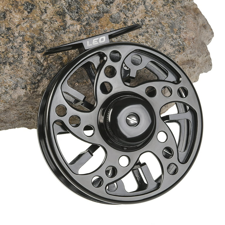 Leo Fly Fishing Reel Aluminum Alloy Fishing Reel 3/4 / 5/6 / 7/8 Weight 2+1 Ball Bearing Left Right Interchangeable Fly Reel AP75