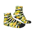thumbnail image 3 of Bingfone Orange And Lemon Design Patterned Men'S Women'S Casual Cotton Socks, 3 of 9