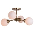 thumbnail image 3 of Vaxcel - Orbit - 4 Light Semi-Flush Mount In Mid-Century Modern Style-10.5, 3 of 10
