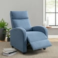 thumbnail image 6 of Homall Fabric Recliner Chair Adjustable Modern Home Single Armrest Chair with Thick Cushion, Blue, 6 of 6