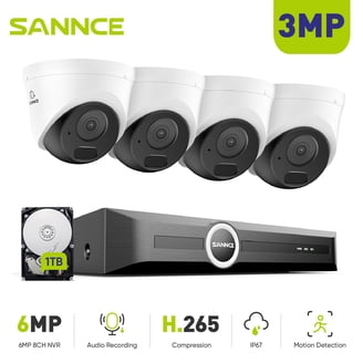 ONWOTE Telecamera IP PoE 5MP Esterna - 2592x1944P, Visione Notturna 30m, IP65, Allarme Movimento, Alluminio - 2