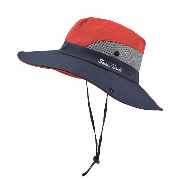VALSEEL children Kid Outdoor UV Protection Foldable Mesh Beach Fishing Hat  Bucket Cap