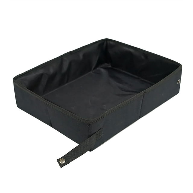 Caja de arena para gatos, arena de viaje portátil para gatos Caja de arena de viaje para gatos portátil Caja de arena para gatos portátil construida para precisión Jadeshay A