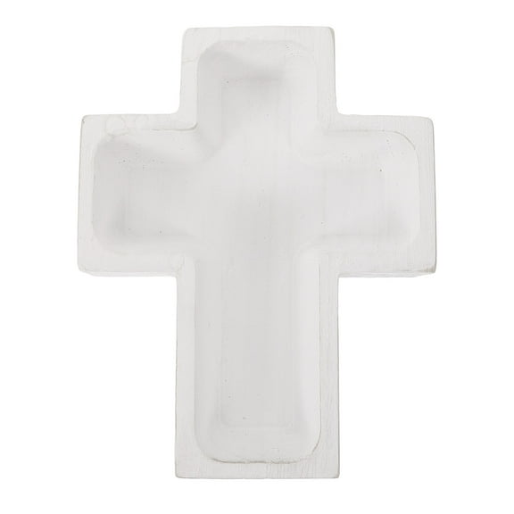 WEAVILUX Food Serving Tray Wood Cross Shaped Elegant for Home Kitchen Entertaining Guests 1Set