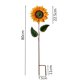 thumbnail image 1 of Spinner De Viento De Girasol Molinos de viento de girasol decorativos de hierro, manualidades de arte de patio, regalo de vacaciones para jardín Hugtrwg Libre de BPA, 1 of 9