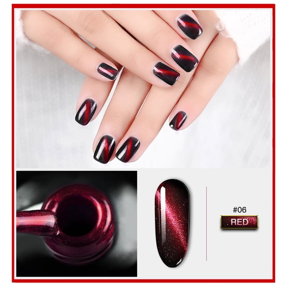 Cat Eye Top Coat Gel Nail Pen 5ml, Bright Shiny Nail Polish, LED Lamp Curing, Long Lasting 3 Weeks, Easy Removal, DIY Nail Art, Home Salon Use, Women, Birthday Gift, Holiday Makeup Organizers