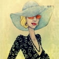 thumbnail image 2 of Goddess, Jami 20x20 White Modern Wood Framed Museum Art Print Titled - Lady with Hat, 2 of 4