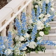 thumbnail image 6 of 8pcs Dusty Blue Delphinium Artificial Flowers 33.5 Inch Faux Delphinium Stems Larkspur Flowers for Wedding Table Centerpieces Home Garden Decor, 6 of 22