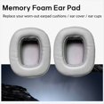 thumbnail image 4 of 1 Par de Almohadillas de Esponja para los Oídos, de Cojín, Almohadillas de Repuesto para Auriculares G5 G50 G35 G3 G5 PLUS, Color Gris, 4 of 5