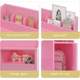thumbnail image 4 of Bingirl Desk and Chair Set, Wooden Children Study Table with Hutch, Storage Cabinet, 4 of 5