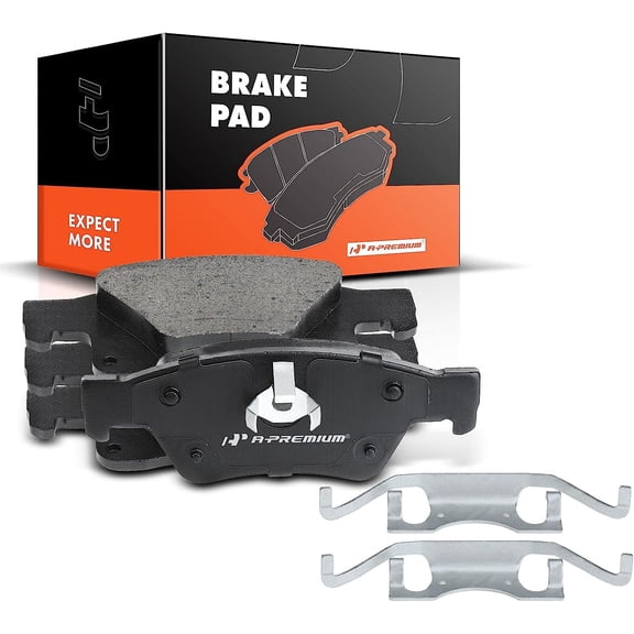 A-Premium Rear Ceramic Disc Brake Pads Set Compatible with Select Dodge and Jeep Models - Durango, Grand Cherokee 2011-2020, with Hardware, 4 Pcs
