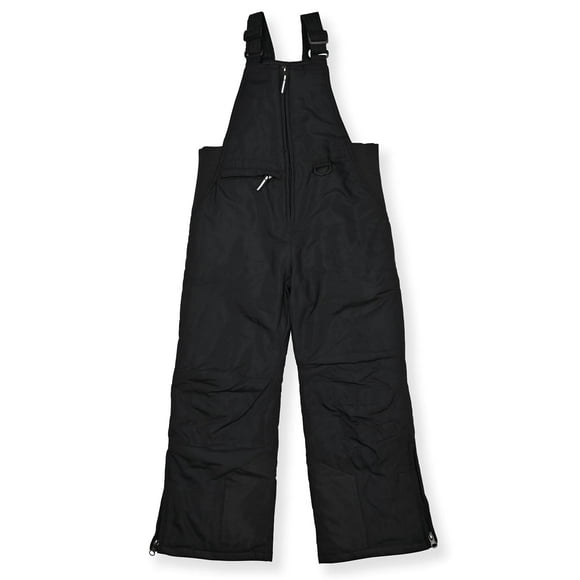 Arctic Quest Salopette de Neige Classique pour Garçons, Pantalon de Ski, Combinaison d'Hiver Résistante à l'Eau et au Vent, Noir, 10-12