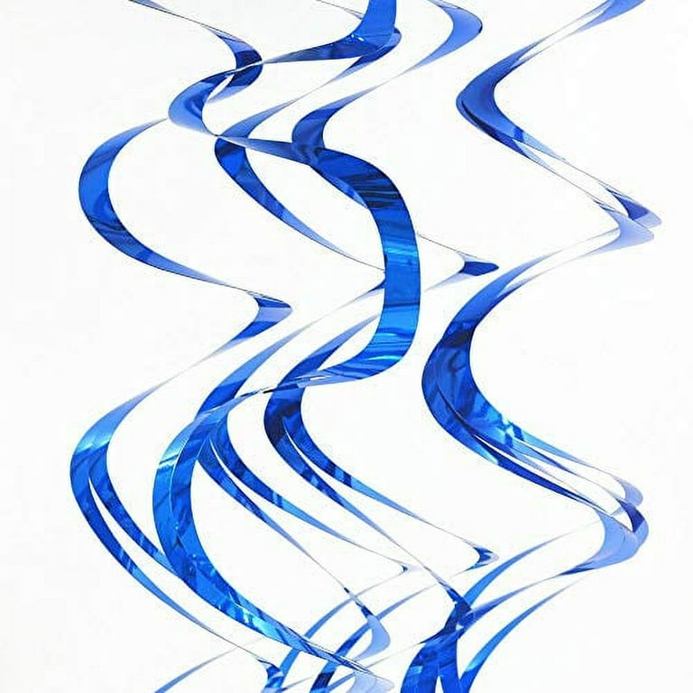 Swirl Decorations Blue Party Foil Hanging Swirls Reusable - Temu