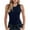 Navy, variant on Mrat Tank Tops for Women Fashion Women Sleeveless Garment Comfortable Breathable Round-Neck Blouses Tops S-381 Red-a XXL