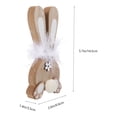 thumbnail image 2 of GOOHOCHY Estatua de conejo de madera, figura de conejo de Pascua, artesanía de madera, decoración de mesa de Pascua (S), 2 of 8
