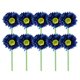 thumbnail image 2 of 10 piezas de flores artificiales Bearachild Gerbera decoración hogar jardín Azul oscuro, 2 of 6