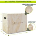 thumbnail image 5 of ProsourceFit 3-in-1 Wood Plyometric Jump Box for Plyo & Agility Workouts, 5 of 7