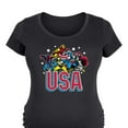 thumbnail image 3 of Marvel - USA - Maternity Scoop Neck Graphic T-Shirt, 3 of 5