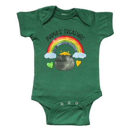 

Inktastic Mama s Treasure St. Patrick s Day Rainbow and Gold Gift Baby Boy or Baby Girl Bodysuit