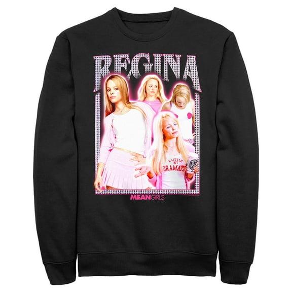 Men's Mean Girls Regina Poster Sweatshirt Black X Large