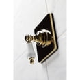 thumbnail image 3 of Kingston Brass KS3042PL  Single-Handle Three-Way Diverter Valve with Square Trim Kit in Polished Brass, 3 of 9