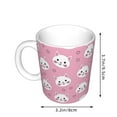 thumbnail image 2 of Yiaed Cute Cat Print Ceramics Coffee,Large Handle Design,Extra Large Tea and Coffee Cup for Office and Home Mugs, 2 of 6