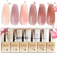 thumbnail image 1 of Set de esmaltes de uñas en gel CANNI Jelly Nude Pink, 9 ml x 6 para mujer, 1 of 9