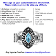 thumbnail image 2 of Custom SUNY Canton Ring Personalized Academic Design Inside Engraving Light Blue Marquise Stone 925 Sterling Silver, 2 of 2