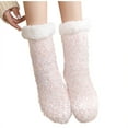 thumbnail image 7 of roadlitg Fuzzy Socks for Women Soft Thickened Fleece Warm Socks Non Slip Fall Winter Plush Home Socks, 7 of 7