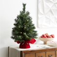 thumbnail image 4 of National Tree 24 Inch Majestic Fir Tree with 35 Battery Operated Warm White LED Lights (MJ3-24BGLO-B1), 4 of 5