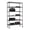 Black, variant on 6-Tier Wire Storage Shelves with Wheels, 18" D x 45" W x 82" H, Adjustable Steel Racks, Heavy-Duty Metal Shelf, Holds Upto 2100 lbs, for Commercial Pantry Garage Shelving, Chrome