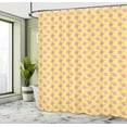 thumbnail image 4 of Ambesonne Garden Shower Curtain, Watering Can Silhouettes Art, 69"Wx75"L, Soft Pink Pastel Yellow, 4 of 4