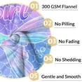 thumbnail image 4 of LHSHID Mermaid Tail Blanket Gifts Cute Throw Blanket for Grils Soft Fuzzy Blankets for Couch & Sofa 50x60in, 4 of 6
