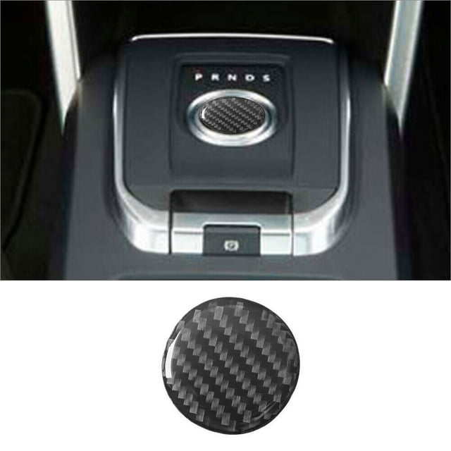 Real Bright Soft Car Interior Carbon Fiber Sticker DecorationCarbon Fiber Interior Gear Shift Knob Cover For Land Rover Discovery SportAuto Car Protection Interior Accessories